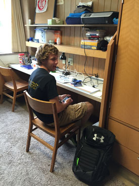 Nick at college