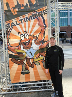 Baltimore marathon finish Dan sign digital