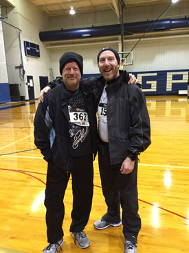 Rich and Dan running