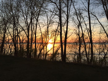 sunset lake