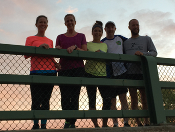 standing on the bridge