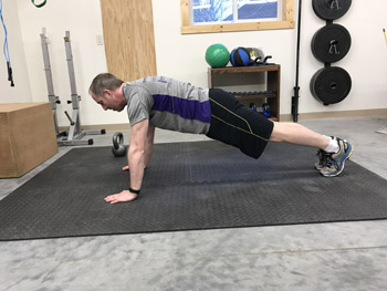 plank push up